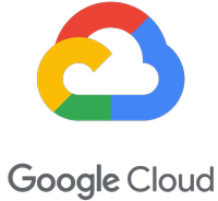 надпись 'Google Cloud' под цветным очертанием облака