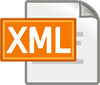 белый лист с надписью XML в оранжевом прямоугольнике