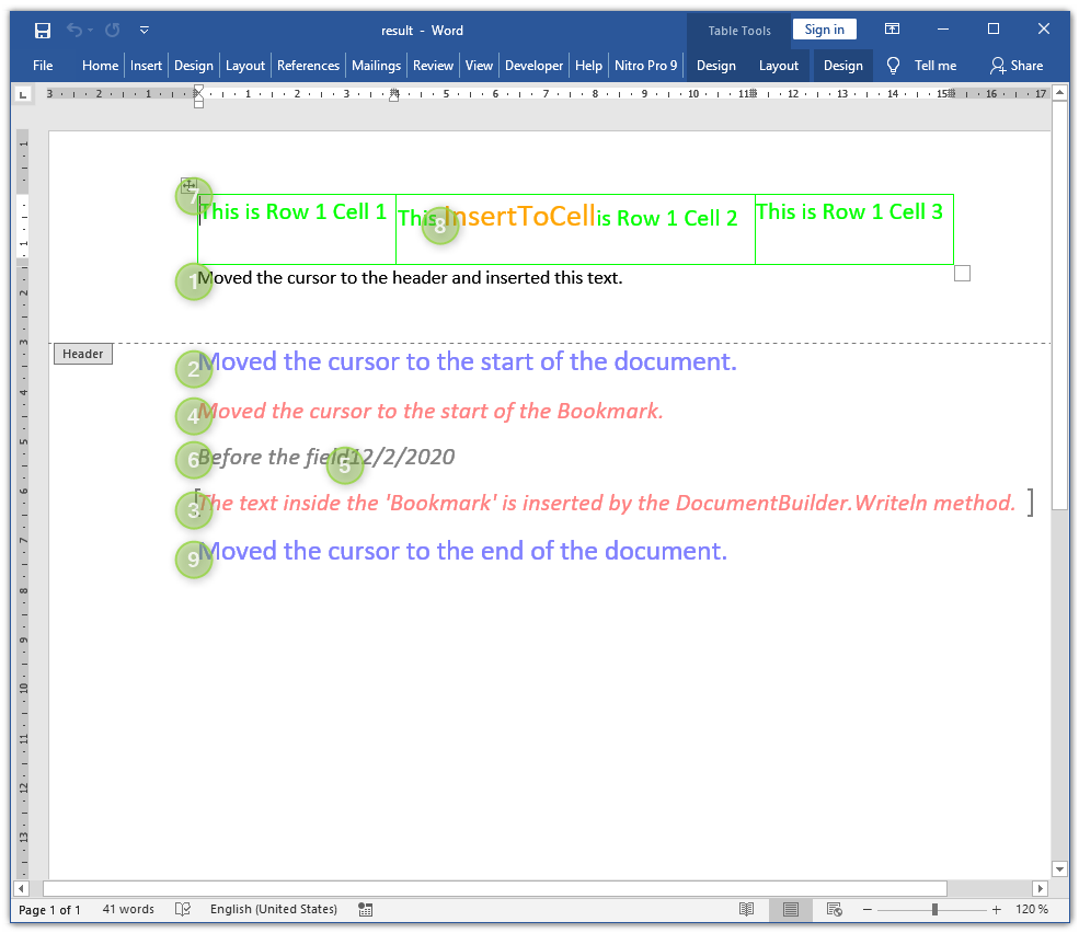 Moving cursor position
