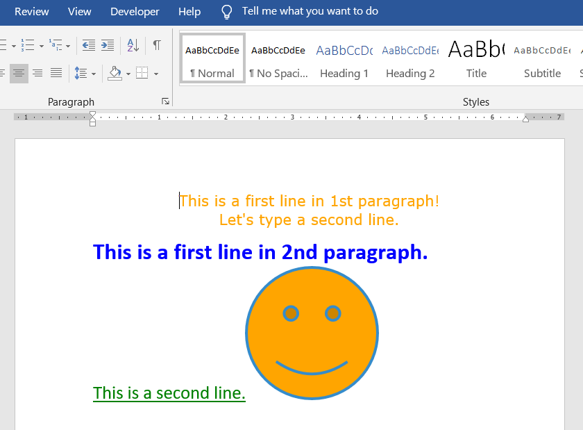 Простой документ DOCX