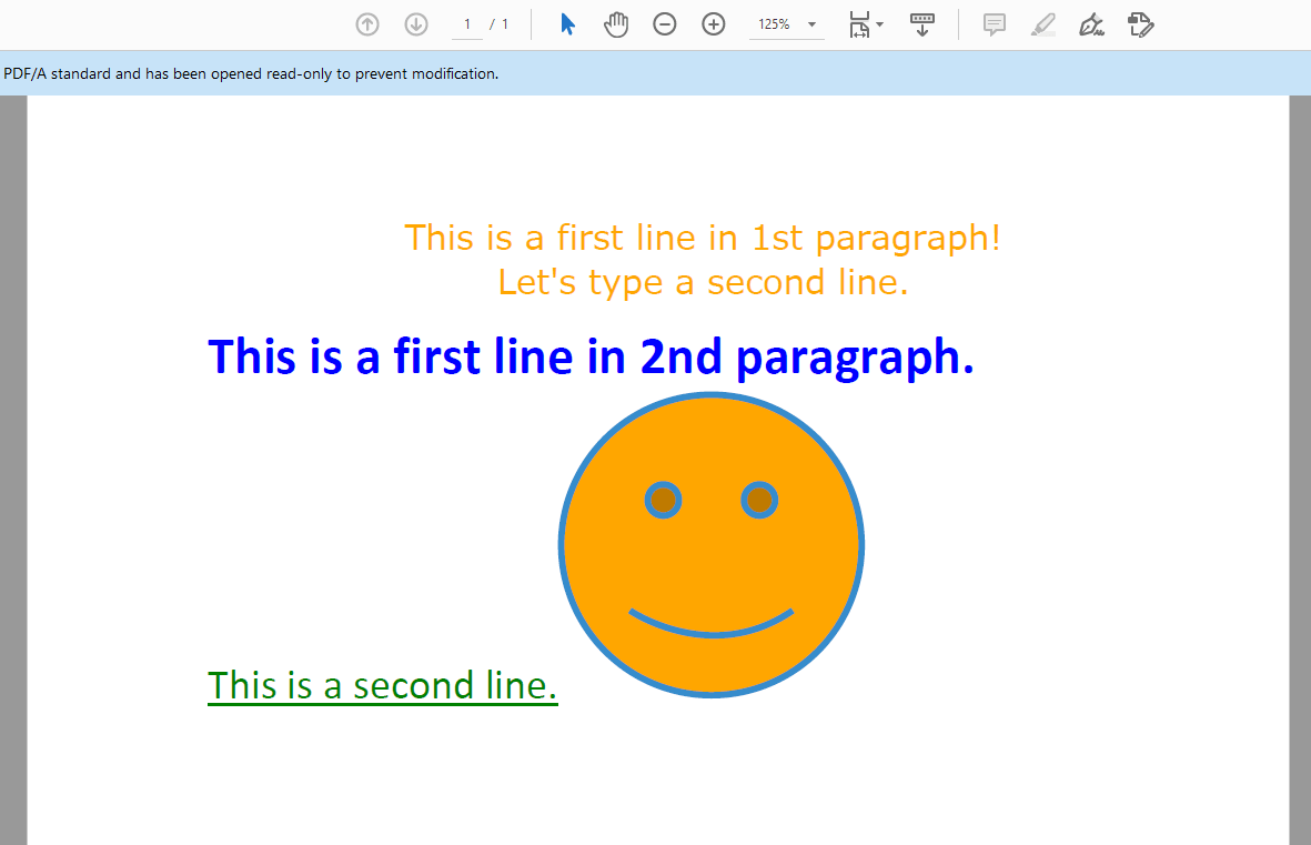 Простой PDF-документ
