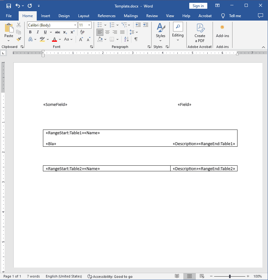 Исходящий файл: заполнение документа из базы данных