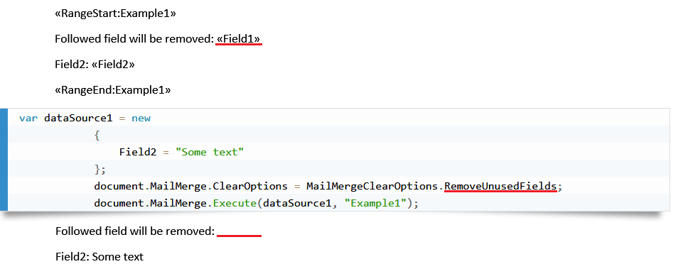MailMergeClearOptions