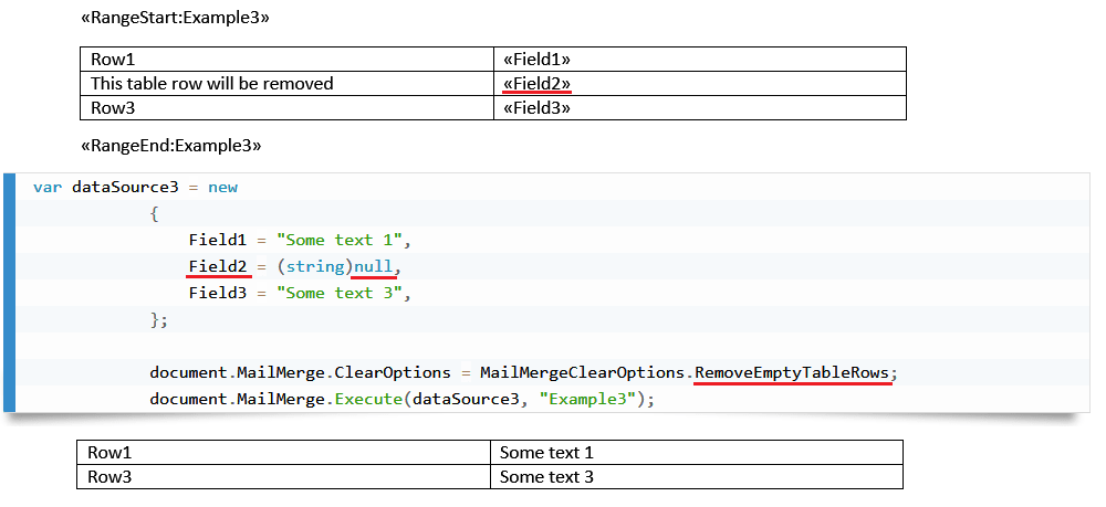 MailMergeClearOptions