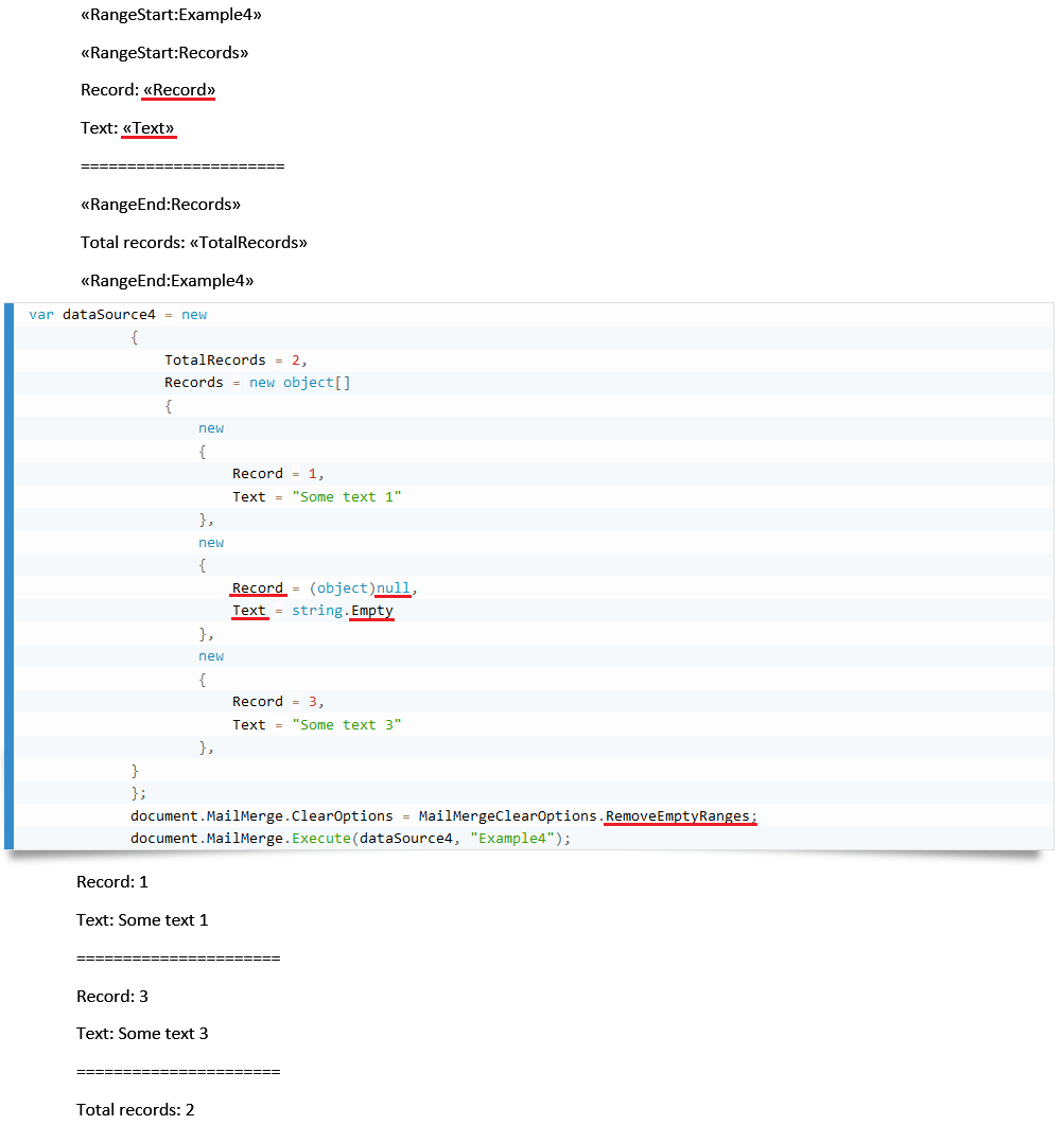 MailMergeClearOptions