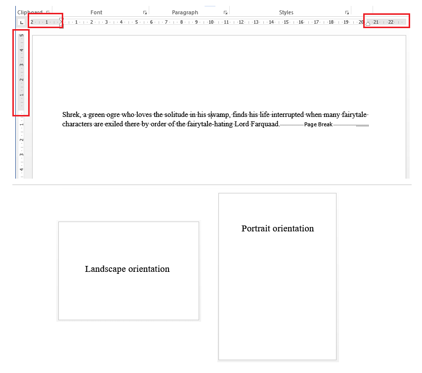 Page Setup and Margins